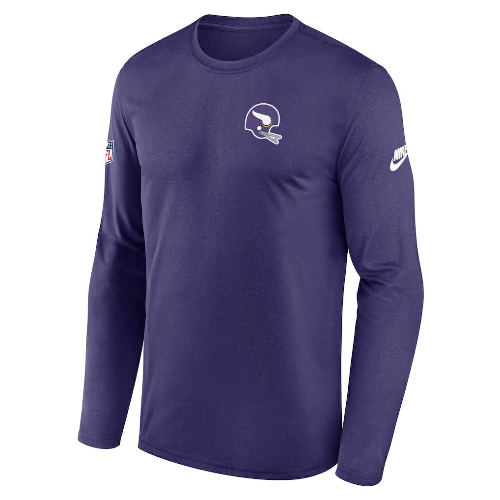 Minnesota Vikings Legend Small Logo Dri-FIT Long Sleeve T-Shirt - Purple sale