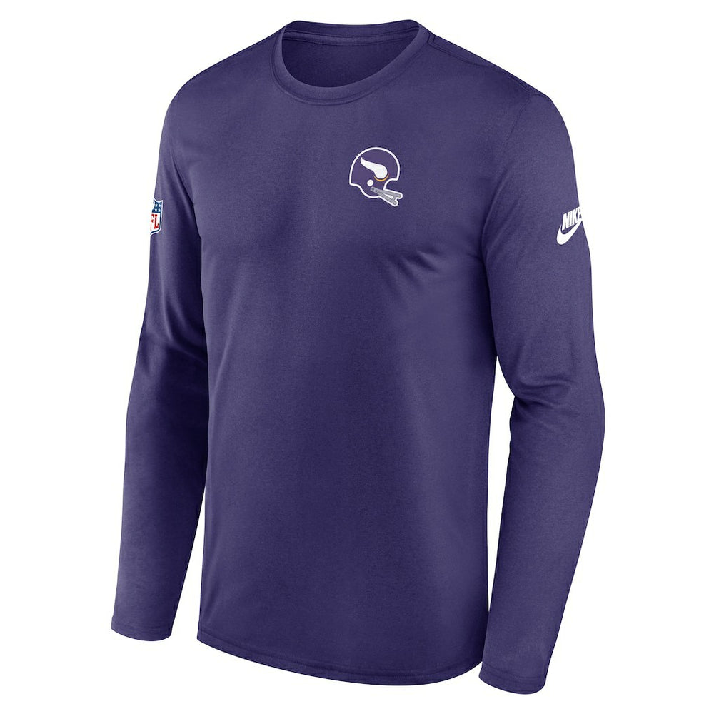 Minnesota Vikings Legend Small Logo Dri-FIT Long Sleeve T-Shirt - Purple sale