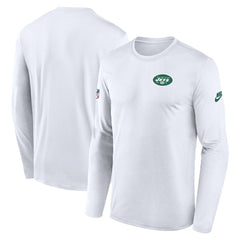 New York Jets Legend Small Logo Dri-FIT Long Sleeve T-Shirt - White discount