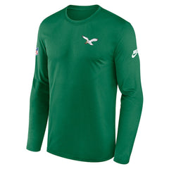 Philadelphia Eagles Legend Small Logo Dri-FIT Long Sleeve T-Shirt - Kelly Green for sale