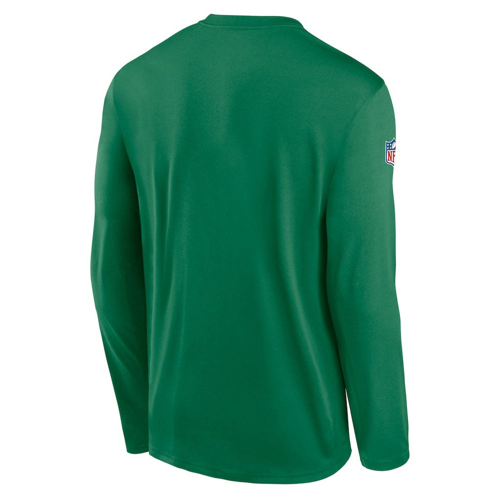 Philadelphia Eagles Legend Small Logo Dri-FIT Long Sleeve T-Shirt - Kelly Green for sale