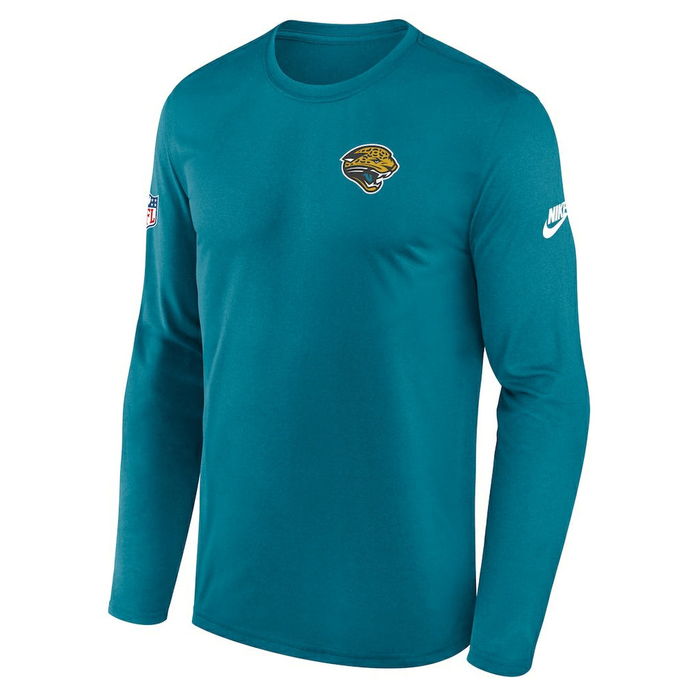 Jacksonville Jaguars Legend Small Logo Dri-FIT Long Sleeve T-Shirt - Teal discount