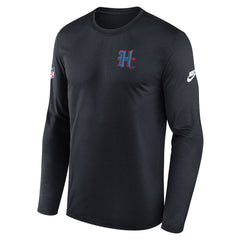 Houston Texans Legend Small Logo Dri-FIT Long Sleeve T-Shirt - Navy on sale