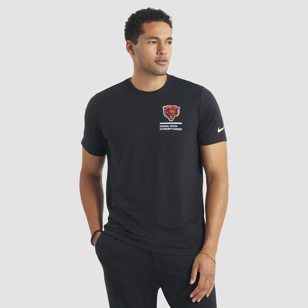 Chicago Bears 2025 NFL Crucial Catch Tri-Blend Dri-FIT T-Shirt - Black for sale