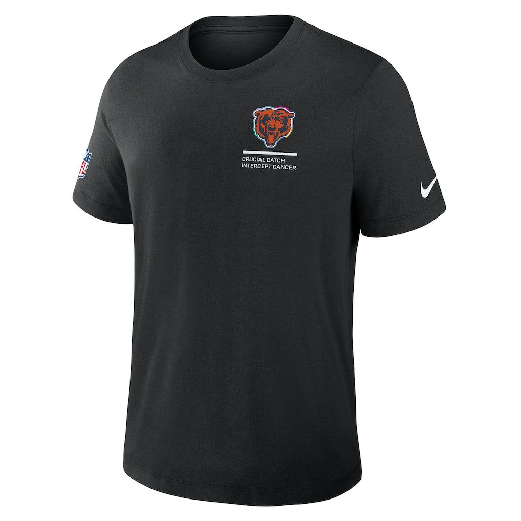 Chicago Bears 2025 NFL Crucial Catch Tri-Blend Dri-FIT T-Shirt - Black for sale