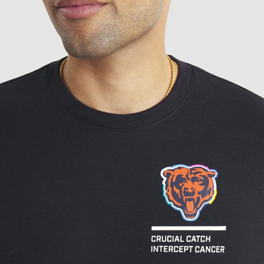 Chicago Bears 2025 NFL Crucial Catch Tri-Blend Dri-FIT T-Shirt - Black for sale
