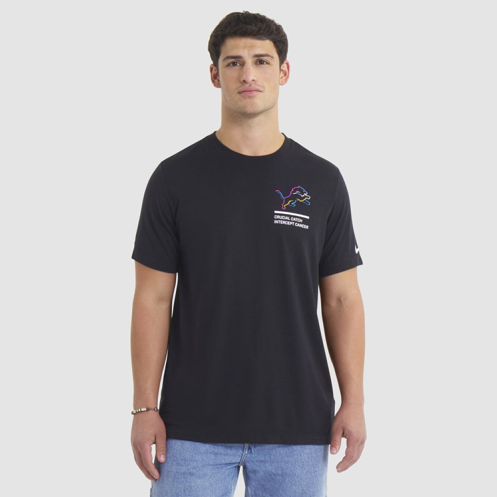 Detroit Lions 2025 NFL Crucial Catch Tri-Blend Dri-FIT T-Shirt - Black for sale