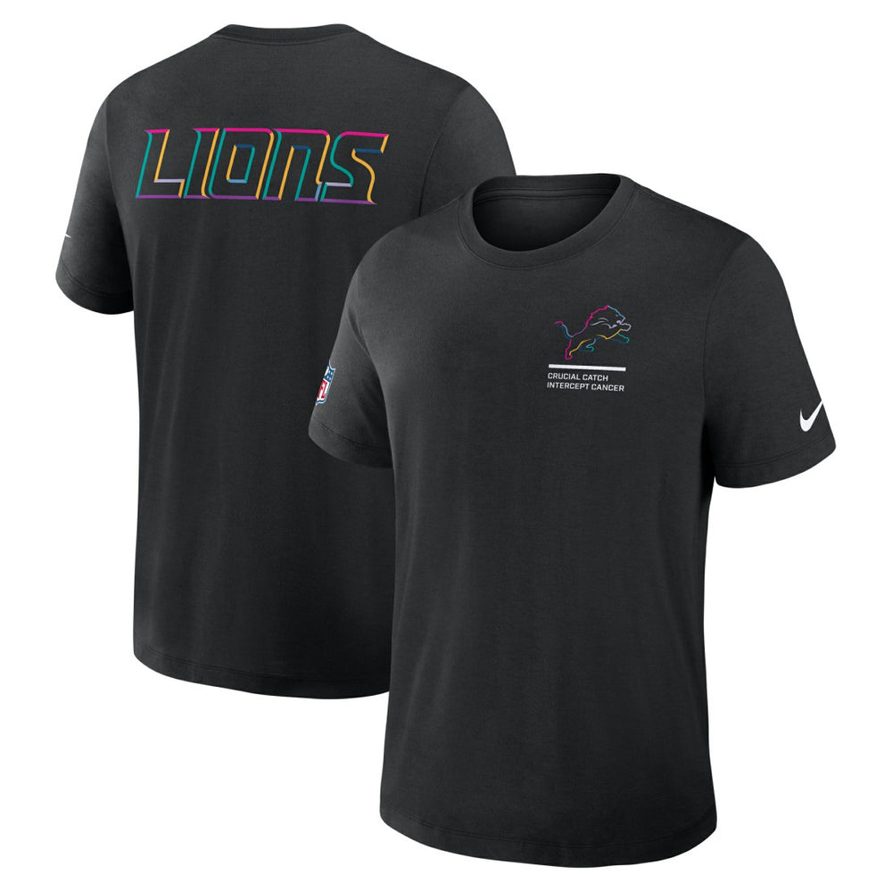 Detroit Lions 2025 NFL Crucial Catch Tri-Blend Dri-FIT T-Shirt - Black for sale
