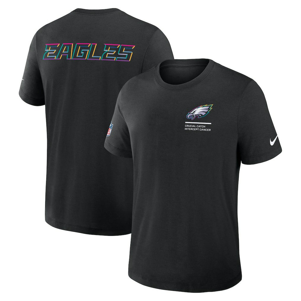 Philadelphia Eagles 2025 NFL Crucial Catch Tri-Blend Dri-FIT T-Shirt - Black for sale