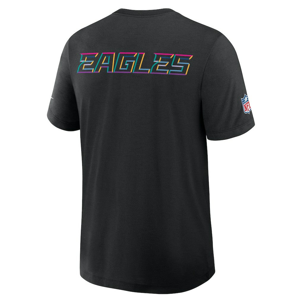 Philadelphia Eagles 2025 NFL Crucial Catch Tri-Blend Dri-FIT T-Shirt - Black for sale