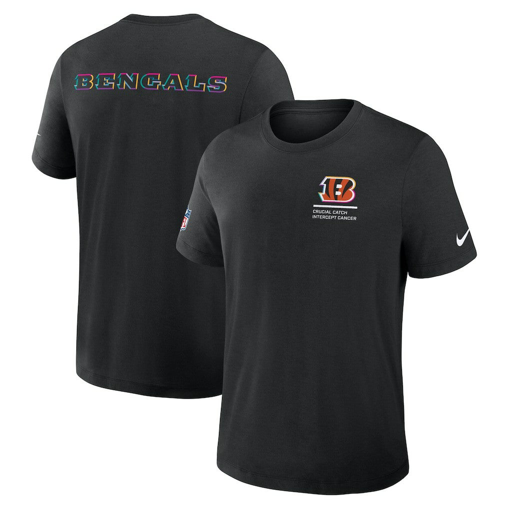 Cincinnati Bengals 2025 NFL Crucial Catch Tri-Blend Dri-FIT T-Shirt - Black discount