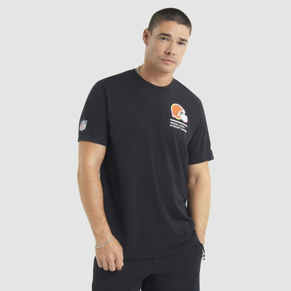 Cleveland Browns 2025 NFL Crucial Catch Tri-Blend Dri-FIT T-Shirt - Black outlet