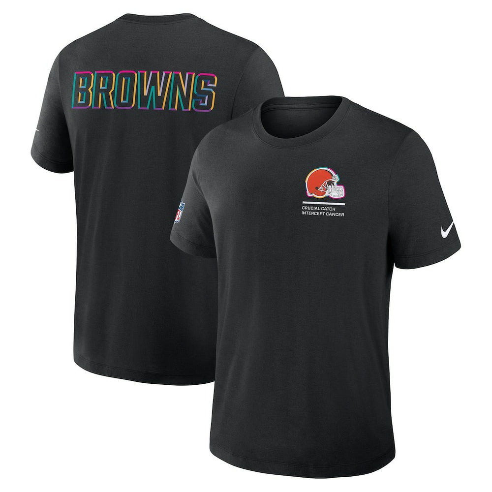 Cleveland Browns 2025 NFL Crucial Catch Tri-Blend Dri-FIT T-Shirt - Black outlet