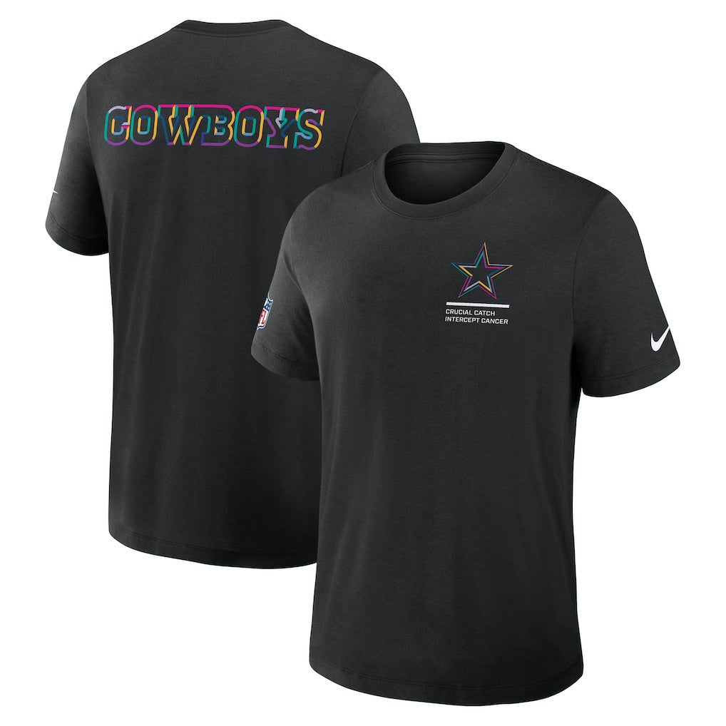 Dallas Cowboys 2025 NFL Crucial Catch Tri-Blend Dri-FIT T-Shirt - Black on sale