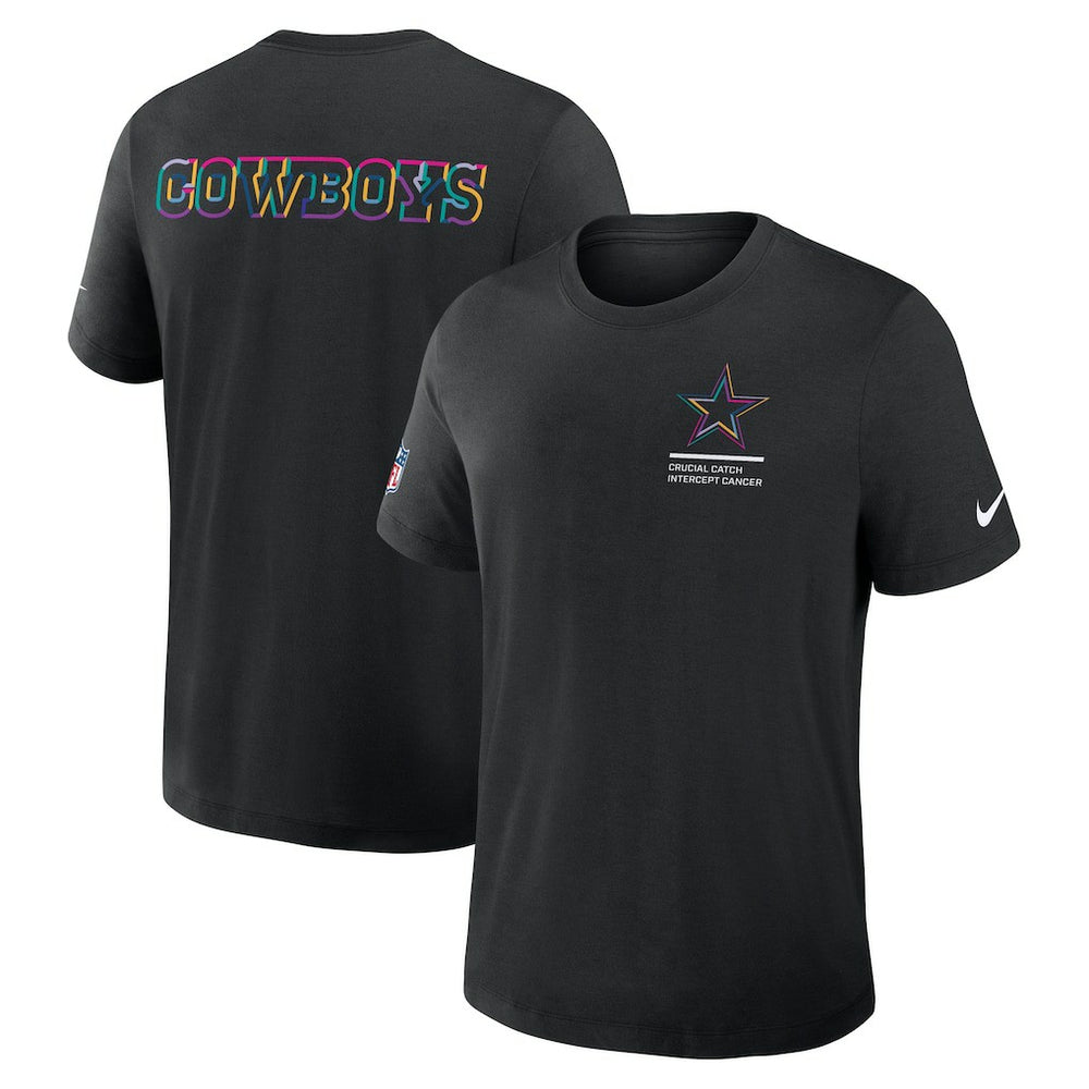 Dallas Cowboys 2025 NFL Crucial Catch Tri-Blend Dri-FIT T-Shirt - Black on sale