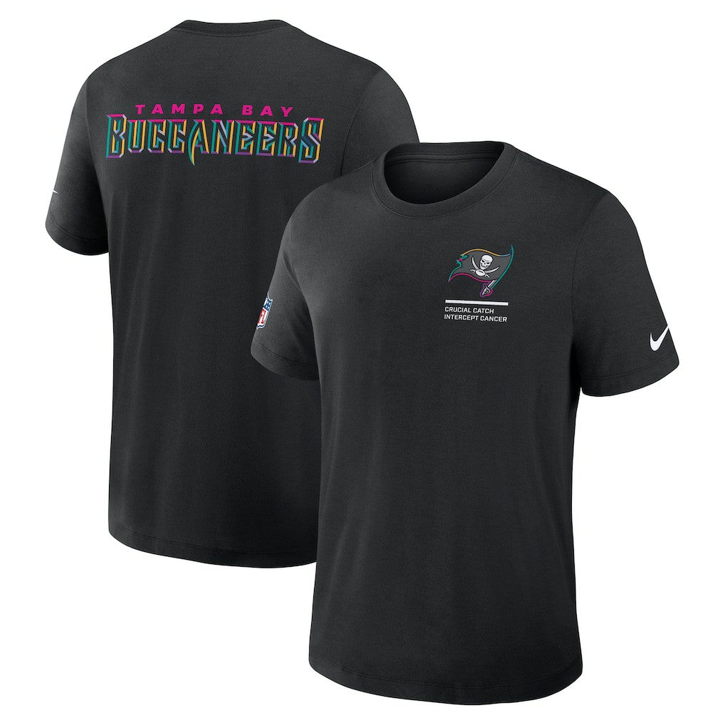 Tampa Bay Buccaneers 2025 NFL Crucial Catch Tri-Blend Dri-FIT T-Shirt - Black cheap