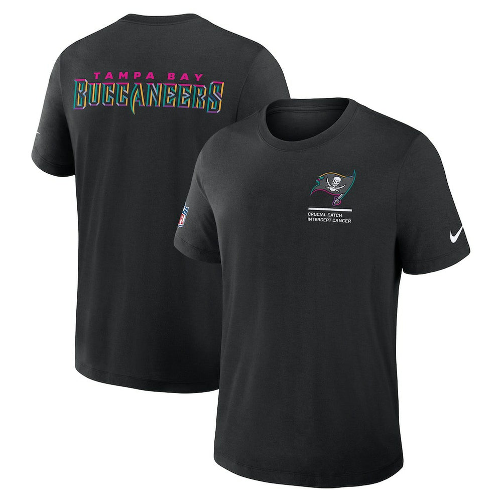 Tampa Bay Buccaneers 2025 NFL Crucial Catch Tri-Blend Dri-FIT T-Shirt - Black cheap