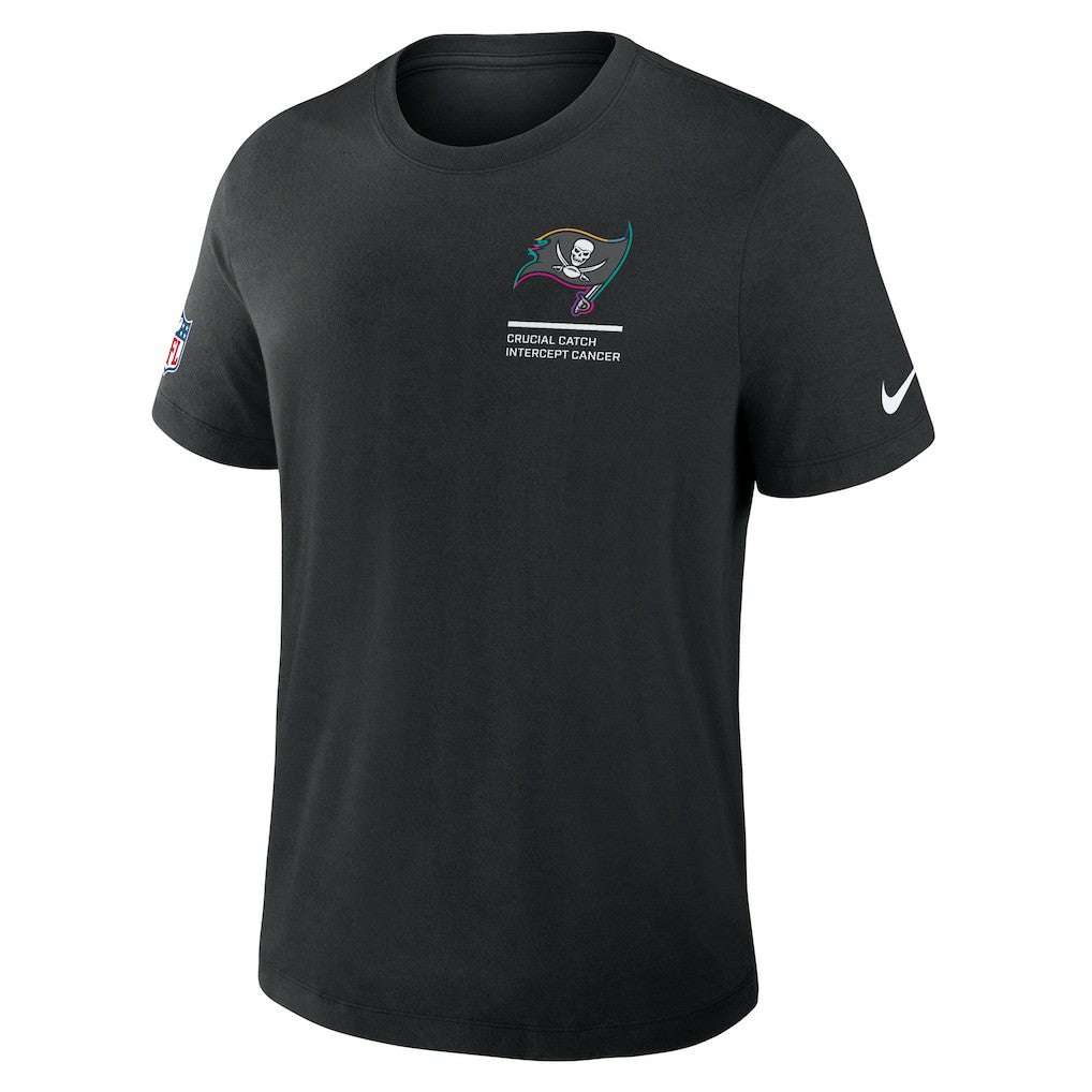 Tampa Bay Buccaneers 2025 NFL Crucial Catch Tri-Blend Dri-FIT T-Shirt - Black cheap
