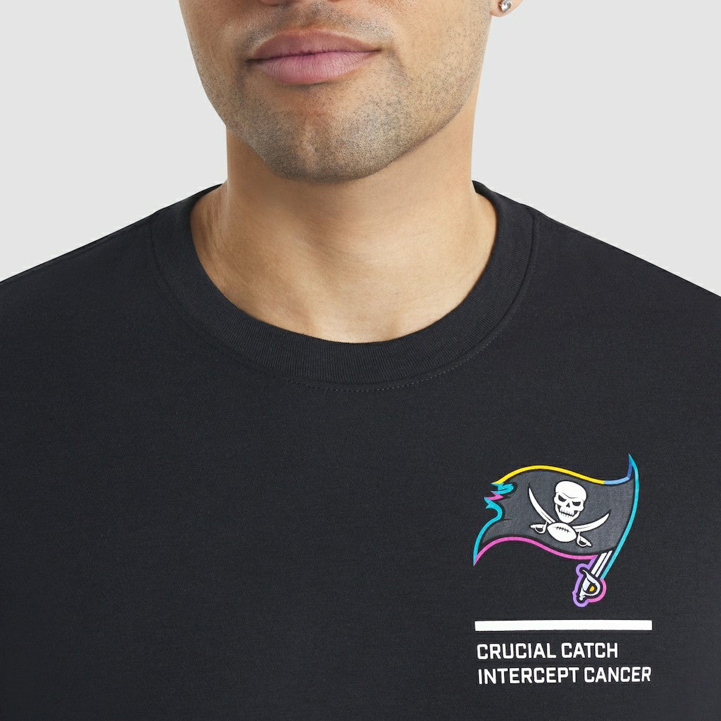 Tampa Bay Buccaneers 2025 NFL Crucial Catch Tri-Blend Dri-FIT T-Shirt - Black cheap