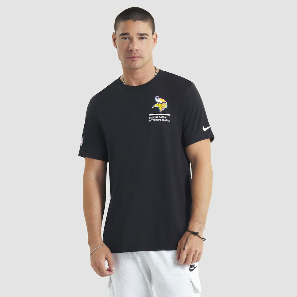 Minnesota Vikings 2025 NFL Crucial Catch Tri-Blend Dri-FIT T-Shirt - Black discount