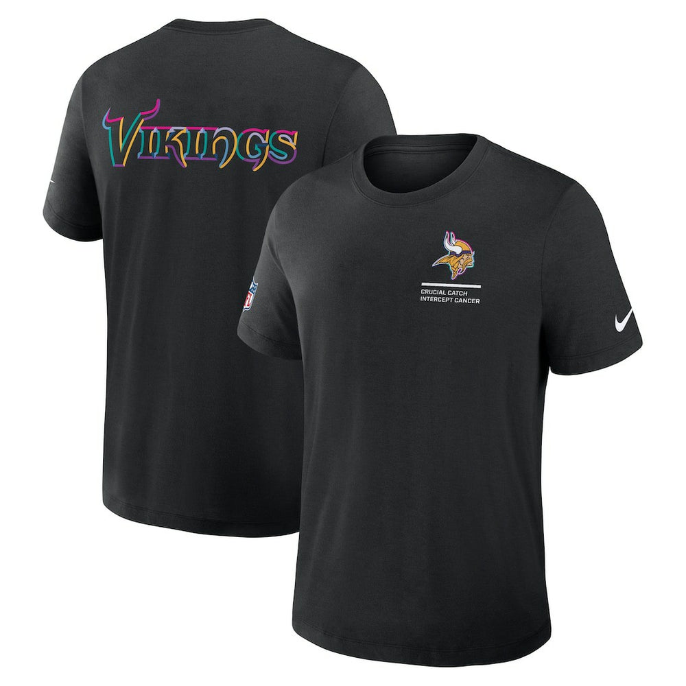 Minnesota Vikings 2025 NFL Crucial Catch Tri-Blend Dri-FIT T-Shirt - Black discount