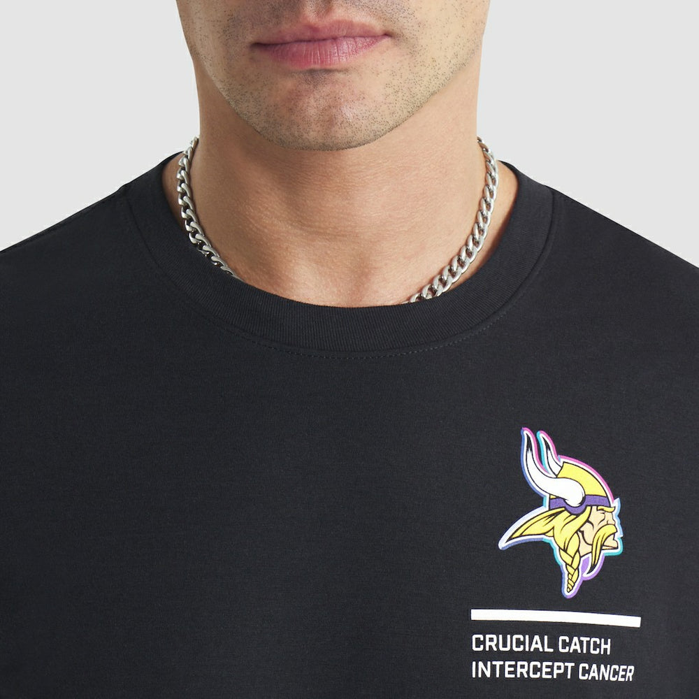 Minnesota Vikings 2025 NFL Crucial Catch Tri-Blend Dri-FIT T-Shirt - Black discount