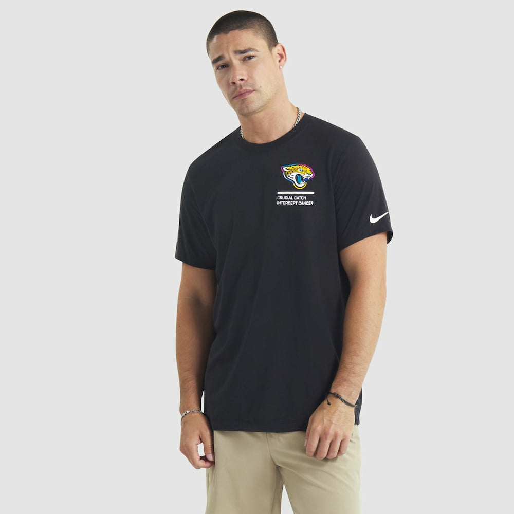 Jacksonville Jaguars 2025 NFL Crucial Catch Tri-Blend Dri-FIT T-Shirt - Black on sale