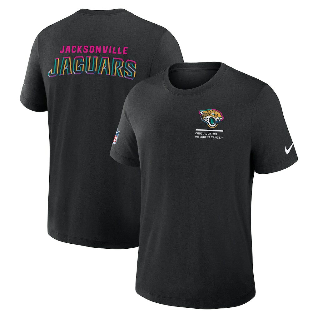 Jacksonville Jaguars 2025 NFL Crucial Catch Tri-Blend Dri-FIT T-Shirt - Black on sale