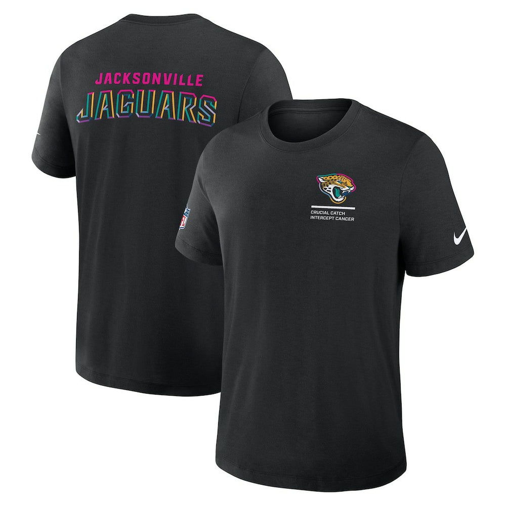 Jacksonville Jaguars 2025 NFL Crucial Catch Tri-Blend Dri-FIT T-Shirt - Black on sale