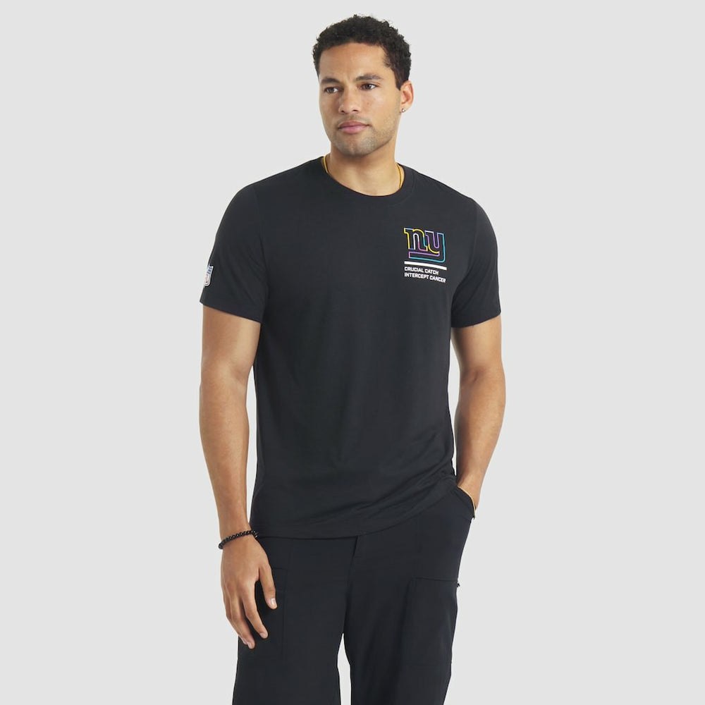 New York Giants 2025 NFL Crucial Catch Tri-Blend Dri-FIT T-Shirt - Black discount
