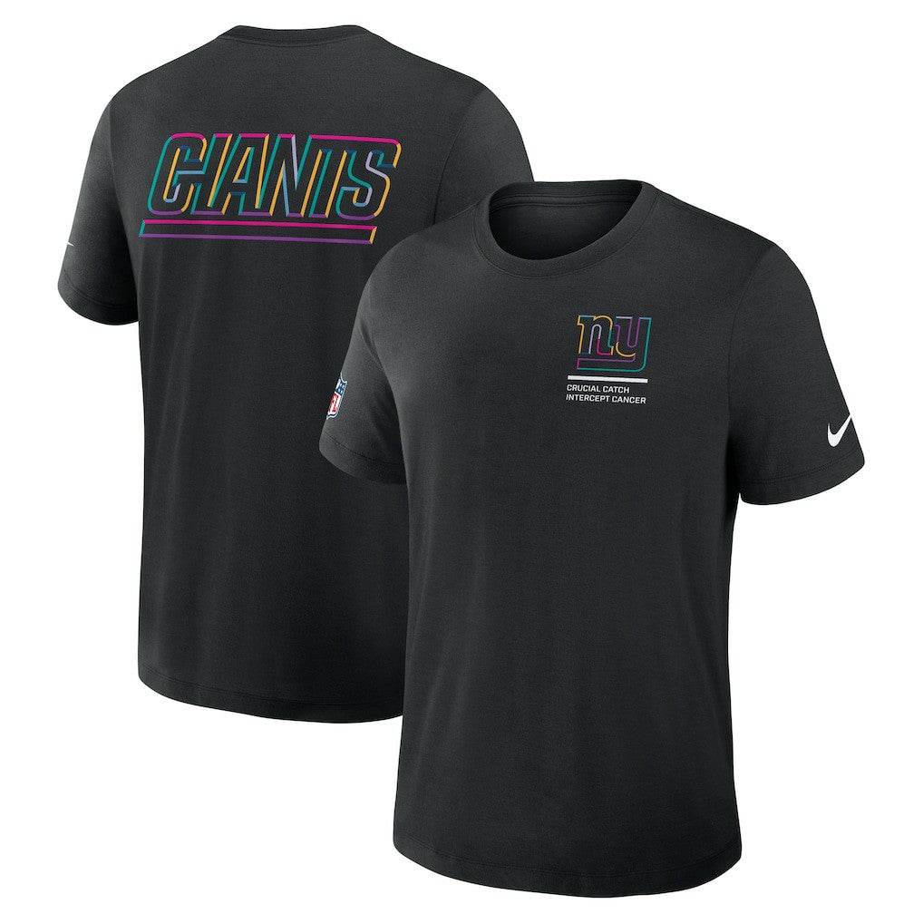 New York Giants 2025 NFL Crucial Catch Tri-Blend Dri-FIT T-Shirt - Black discount