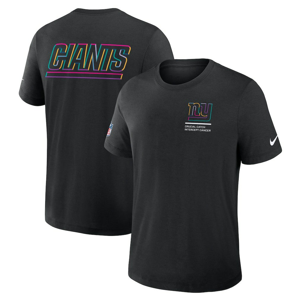 New York Giants 2025 NFL Crucial Catch Tri-Blend Dri-FIT T-Shirt - Black discount
