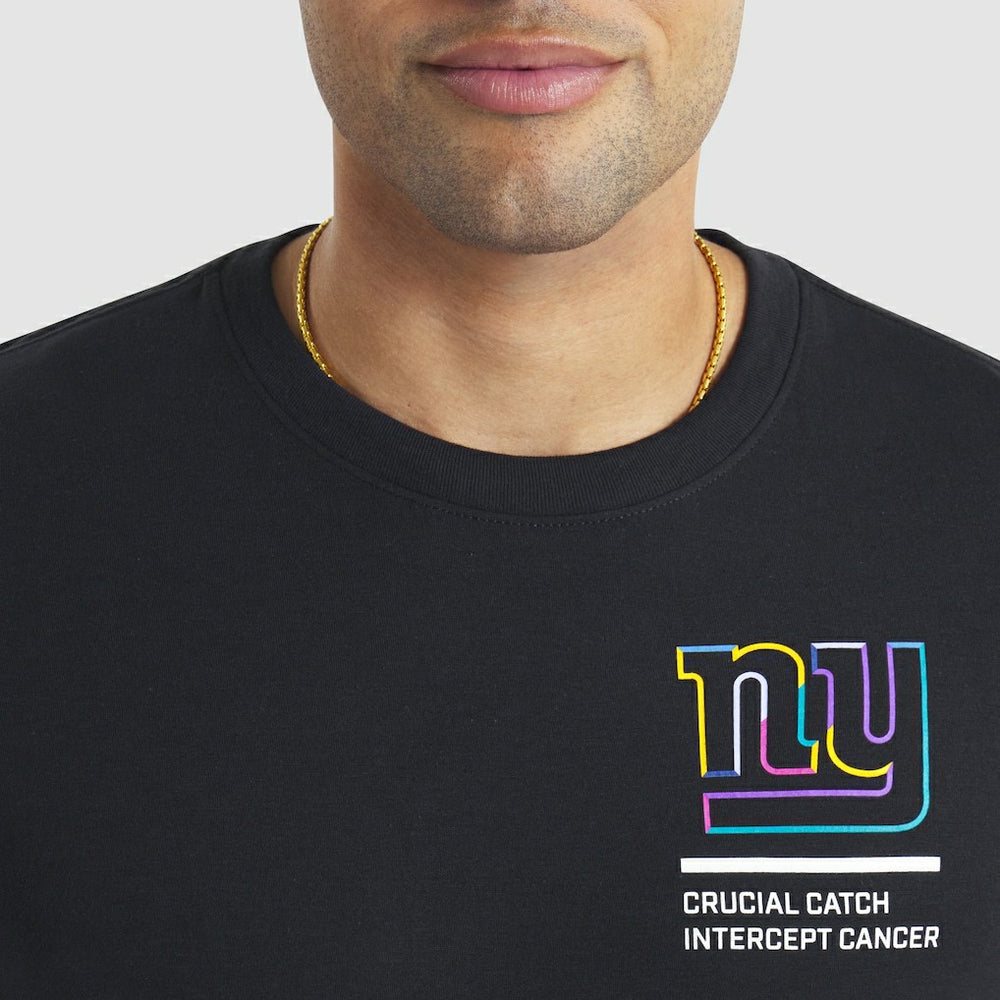 New York Giants 2025 NFL Crucial Catch Tri-Blend Dri-FIT T-Shirt - Black discount