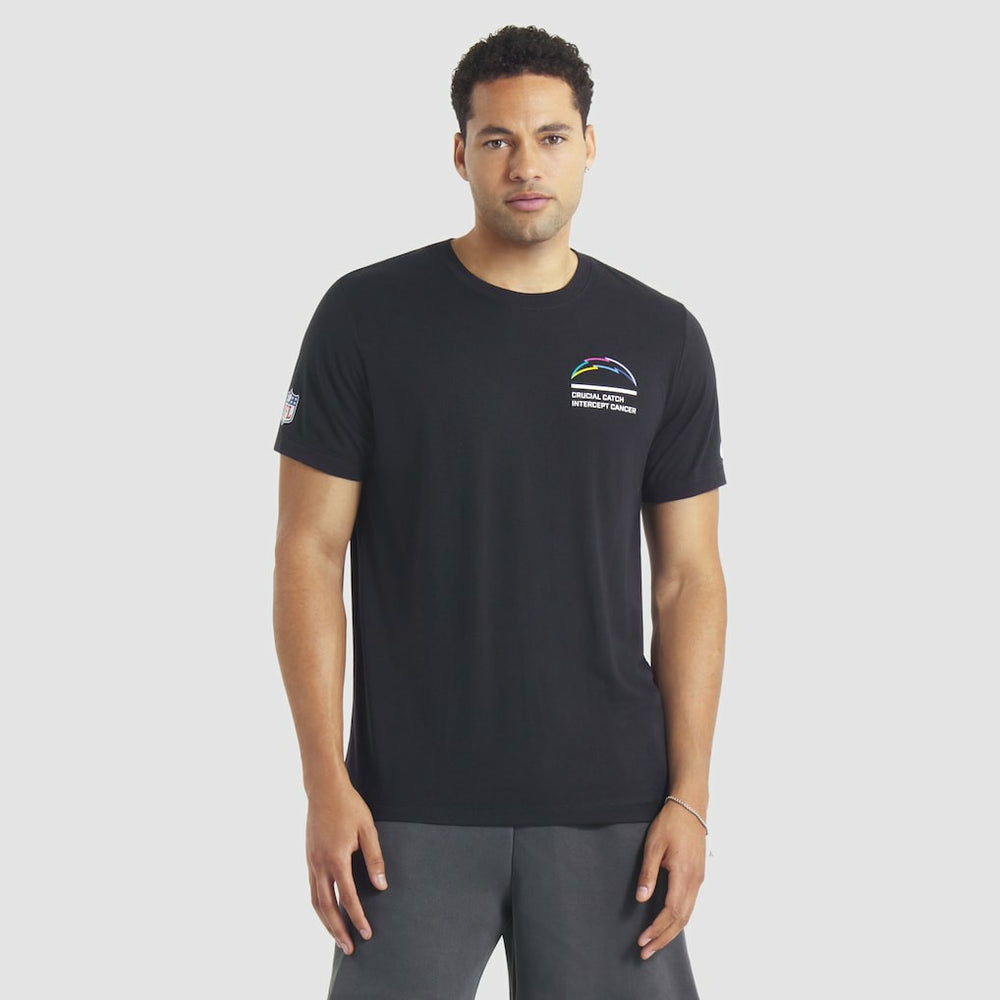 Los Angeles Chargers 2025 NFL Crucial Catch Tri-Blend Dri-FIT T-Shirt - Black for sale