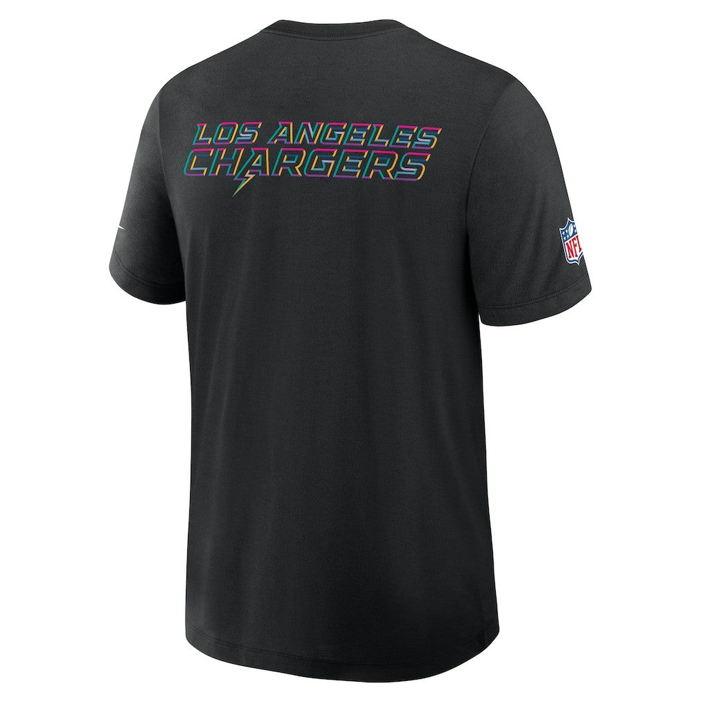Los Angeles Chargers 2025 NFL Crucial Catch Tri-Blend Dri-FIT T-Shirt - Black for sale