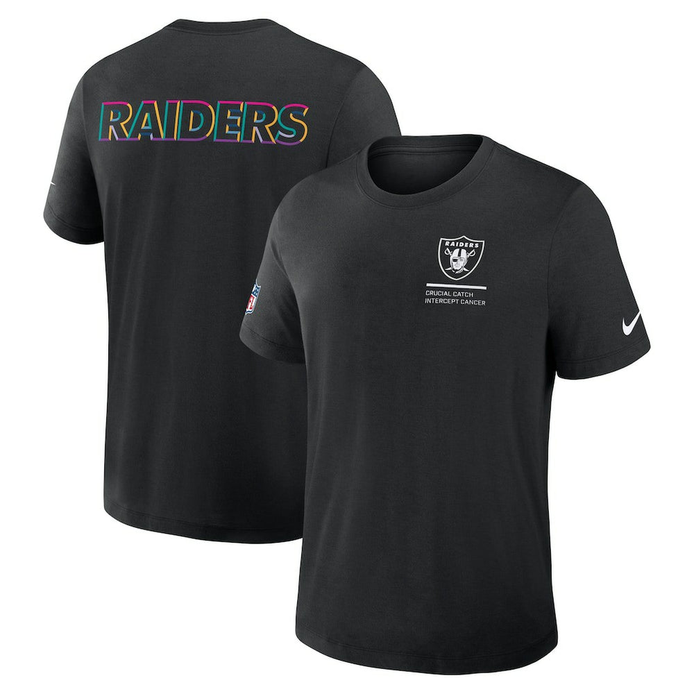 Las Vegas Raiders 2025 NFL Crucial Catch Tri-Blend Dri-FIT T-Shirt - Black for sale