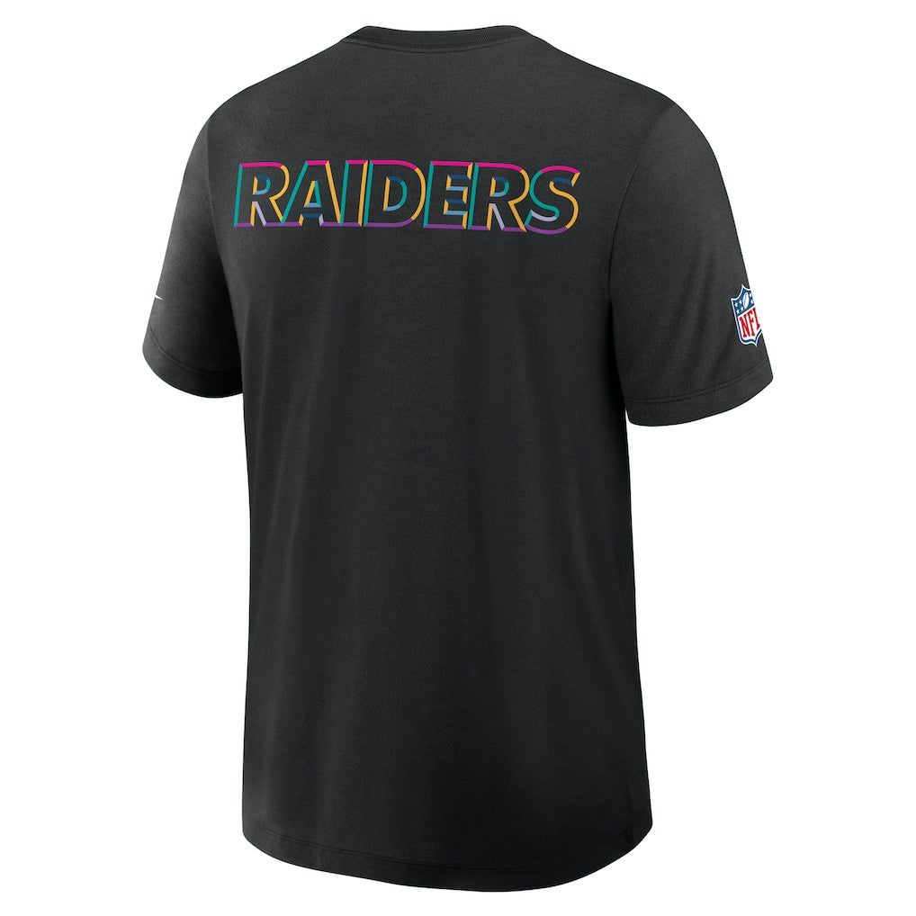 Las Vegas Raiders 2025 NFL Crucial Catch Tri-Blend Dri-FIT T-Shirt - Black for sale