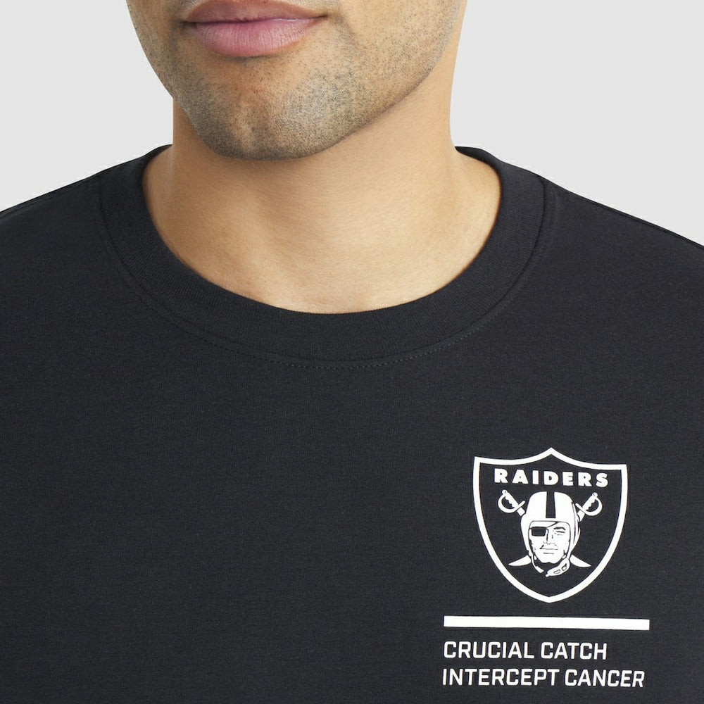 Las Vegas Raiders 2025 NFL Crucial Catch Tri-Blend Dri-FIT T-Shirt - Black for sale