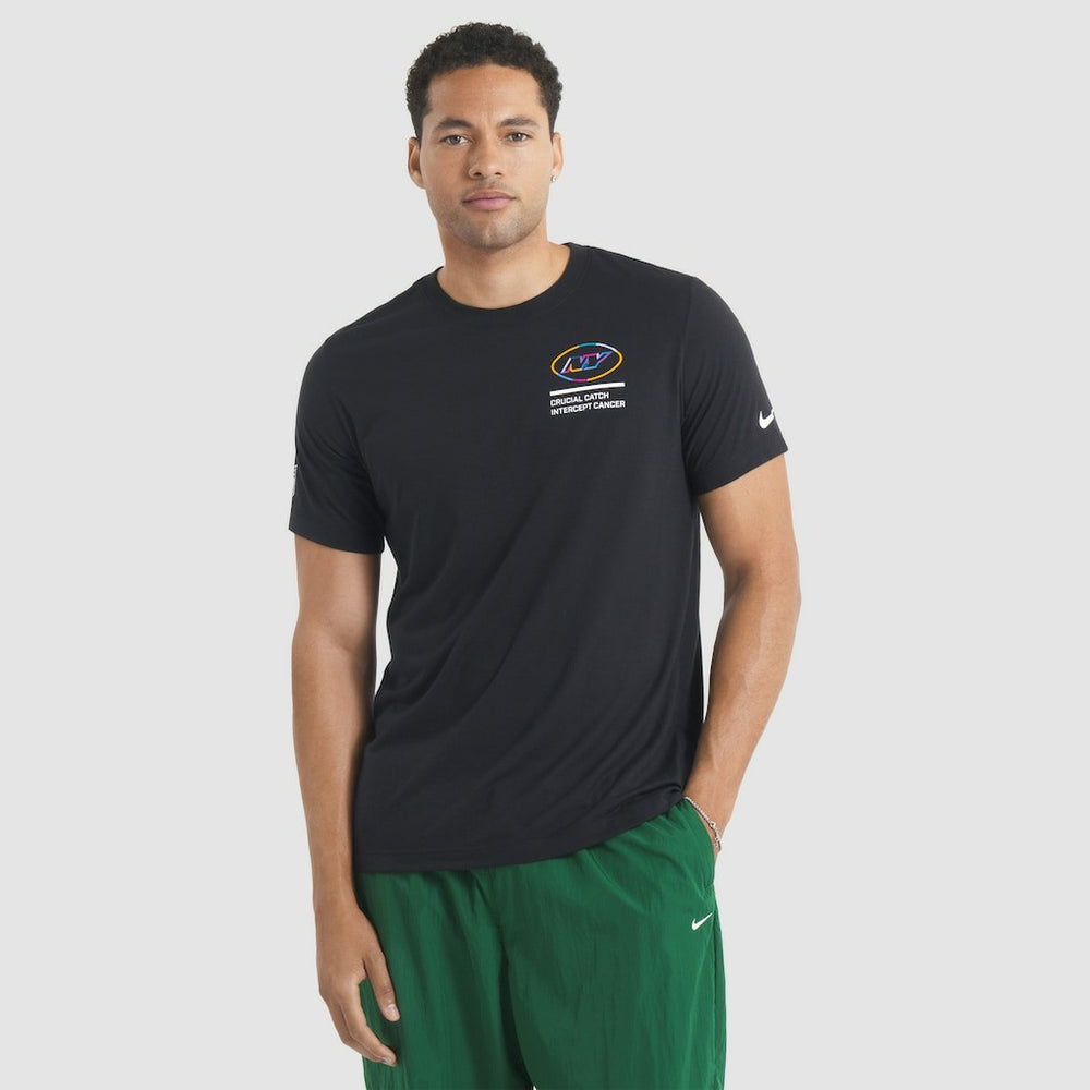 New York Jets 2025 NFL Crucial Catch Tri-Blend Dri-FIT T-Shirt - Black for sale