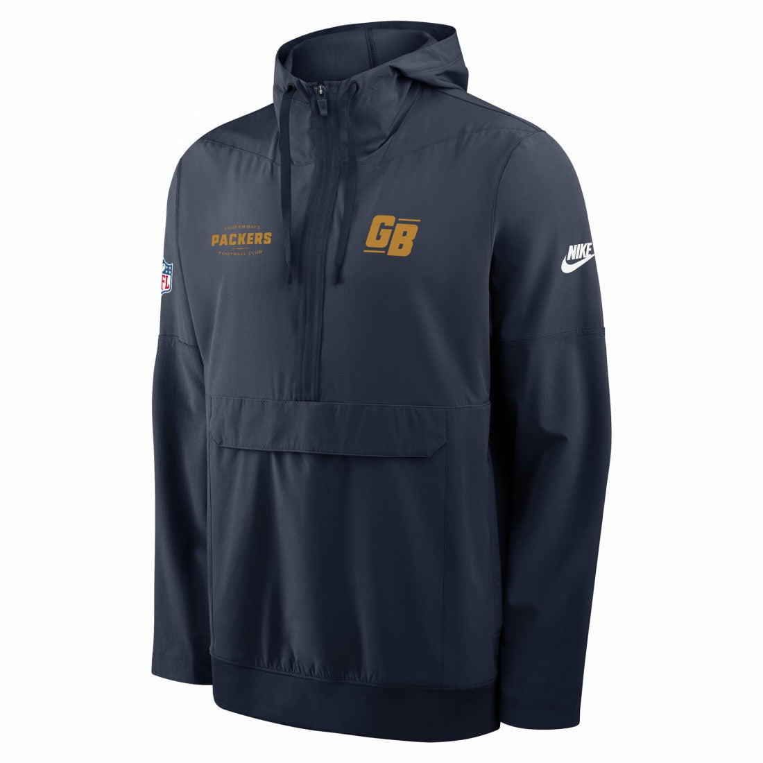 Green Bay Packers The 1923 Classic Sideline Half-Zip Anorak Jacket - Navy online