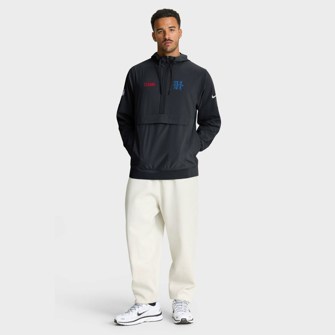 Houston Texans Sideline Alt Pack Anorak Half-Zip Hoodie Jacket - Navy online