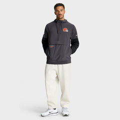 Cleveland Browns Sideline Anorak Half-Zip Hoodie Jacket - Anthracite online