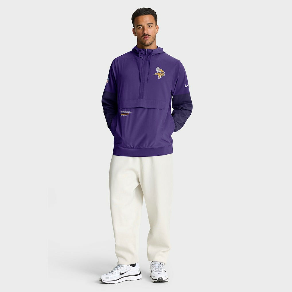Minnesota Vikings Sideline Anorak Half-Zip Hoodie Jacket - Purple cheap