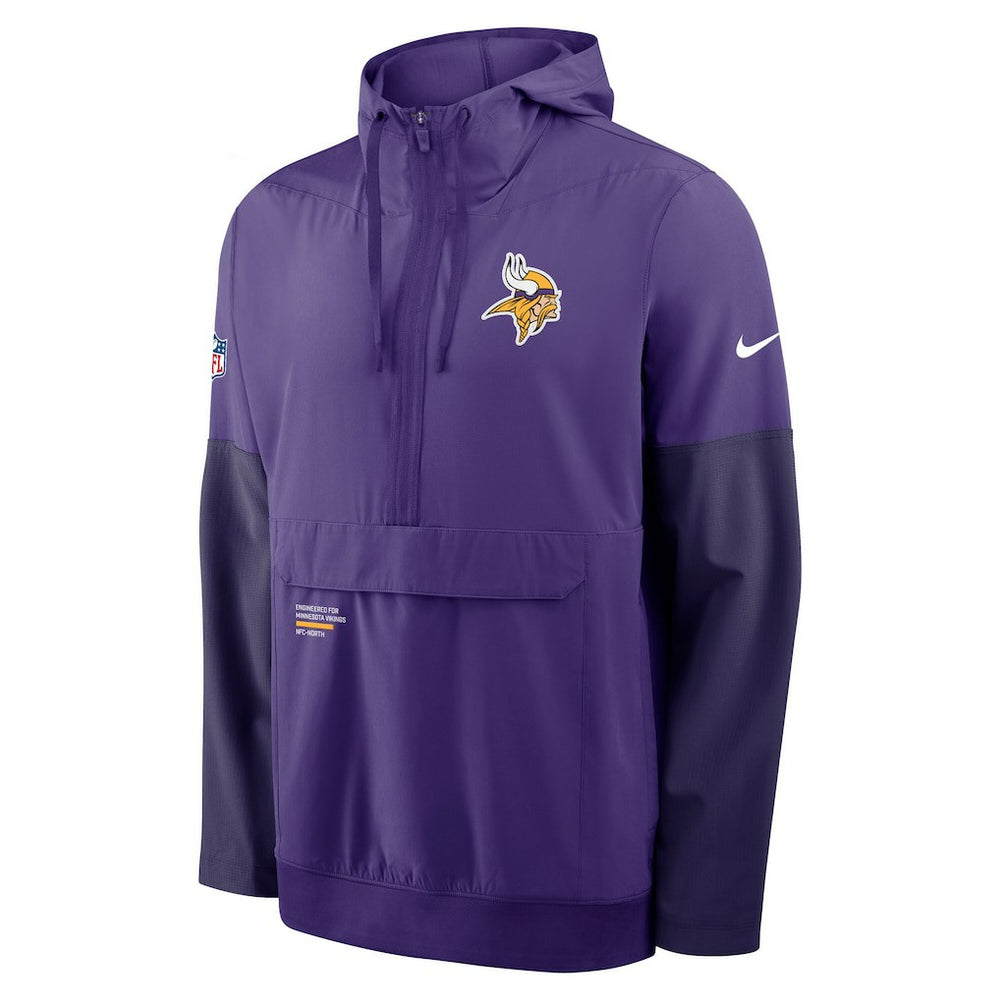 Minnesota Vikings Sideline Anorak Half-Zip Hoodie Jacket - Purple cheap