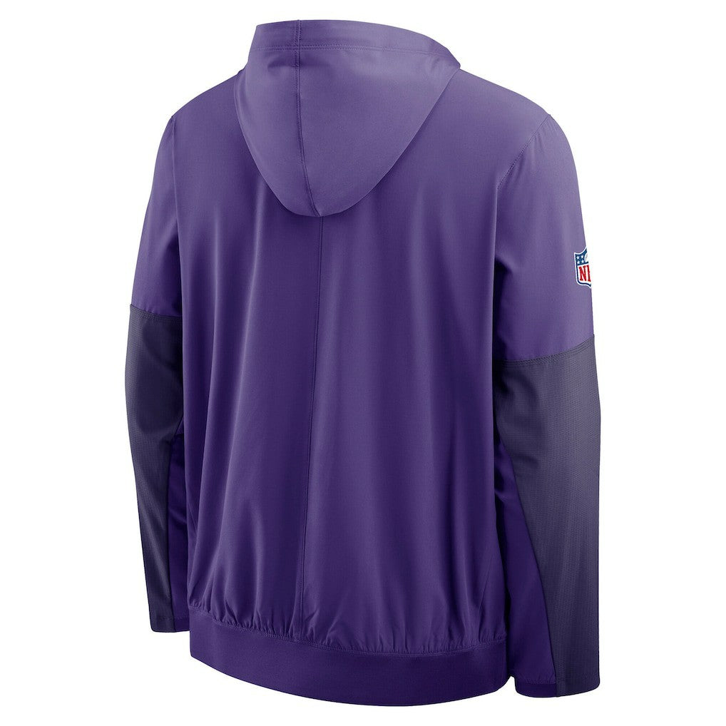 Minnesota Vikings Sideline Anorak Half-Zip Hoodie Jacket - Purple cheap