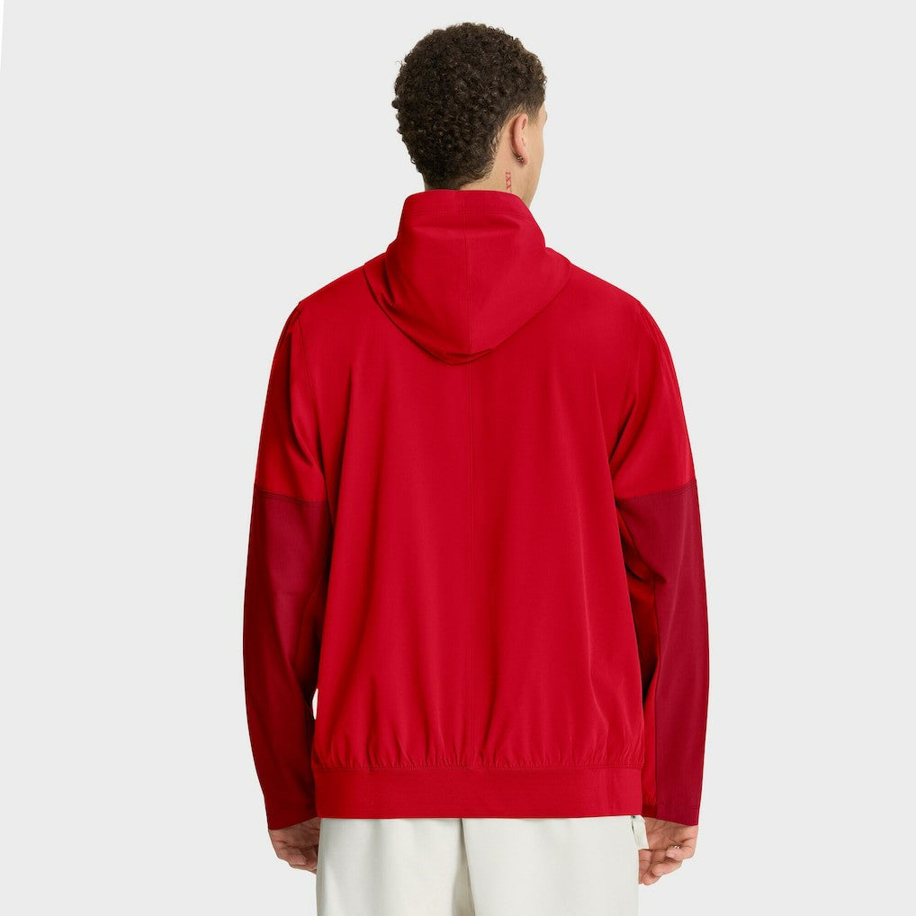 Kansas City Chiefs Sideline Anorak Half-Zip Hoodie Jacket - Red online