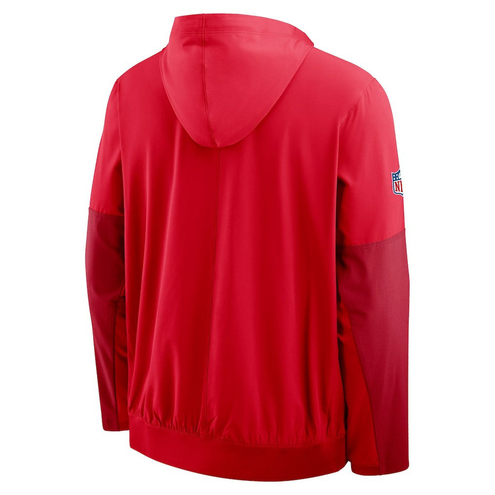 Kansas City Chiefs Sideline Anorak Half-Zip Hoodie Jacket - Red online