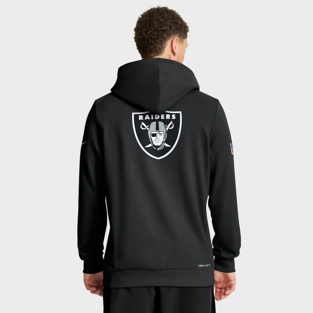 Las Vegas Raiders Sideline Standard Issue Utility Player Dri-FIT Full-Zip Hoodie - Black on sale