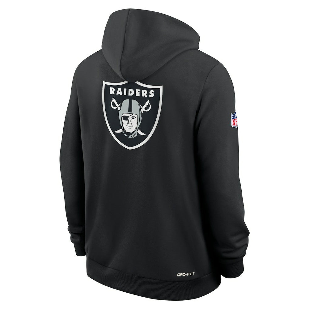 Las Vegas Raiders Sideline Standard Issue Utility Player Dri-FIT Full-Zip Hoodie - Black on sale