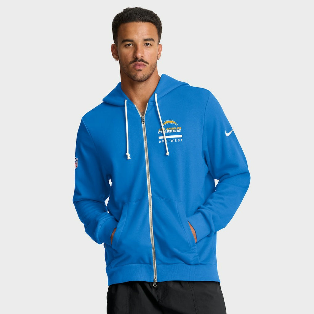 Los Angeles Chargers Sideline Standard Issue Utility Player Dri-FIT Full-Zip Hoodie - Powder Blue sale